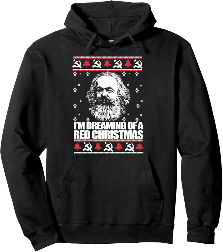 DREAMING RED CHRISTMAS KARL MARX HÄSSLICHER WEIHNACHTSPULLOVER Meme Pullover Hoodie