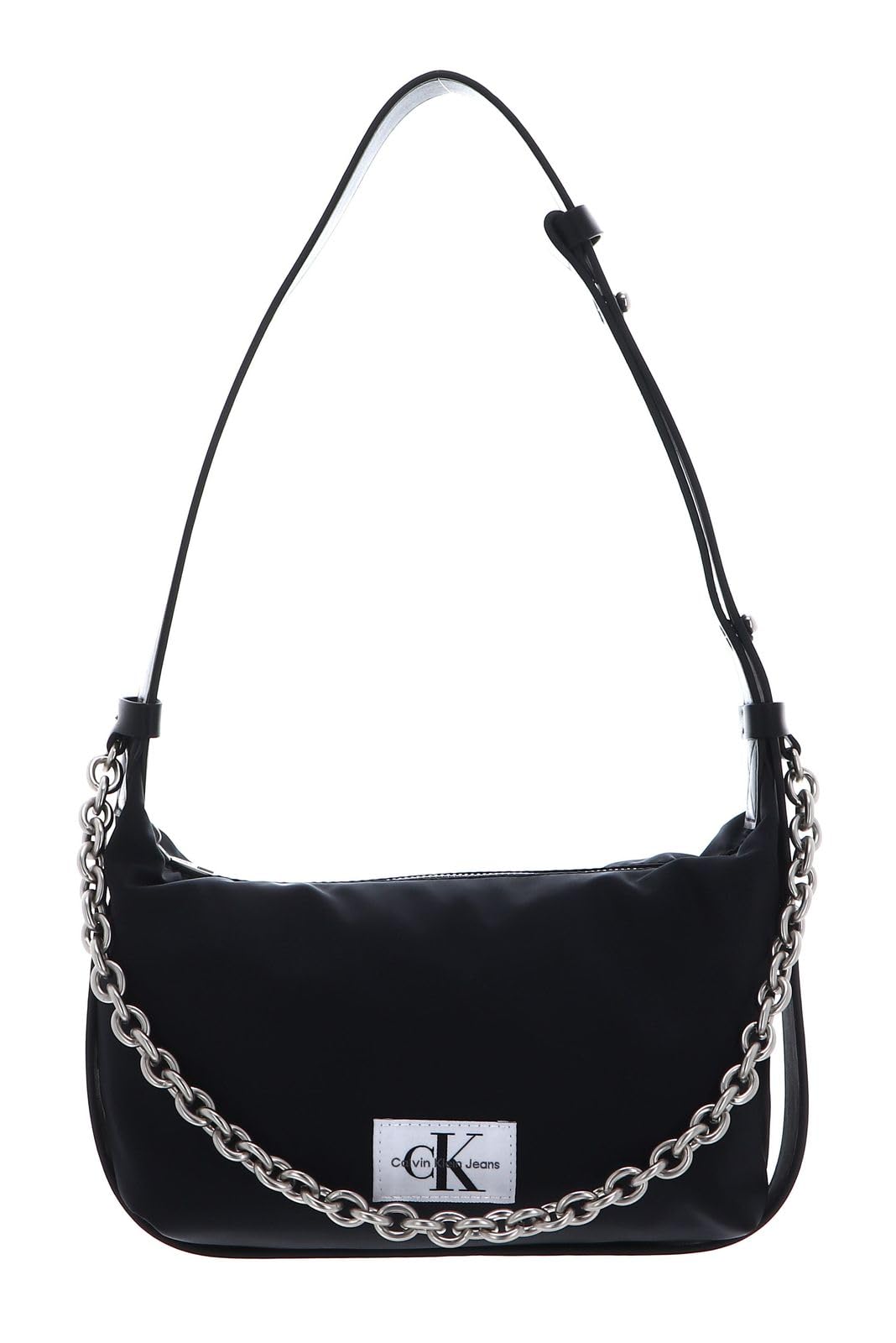 Calvin Klein CKJ Nylon Chain Shoulder Bag 22 Black