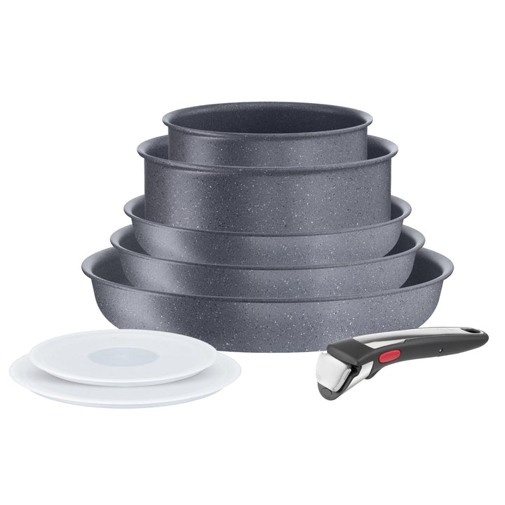 Tefal Ingenio L7669802 Kochgeschirr, 8-teilig, Induktion, Antihaftbeschichtung, stapelbar, Pfannen u