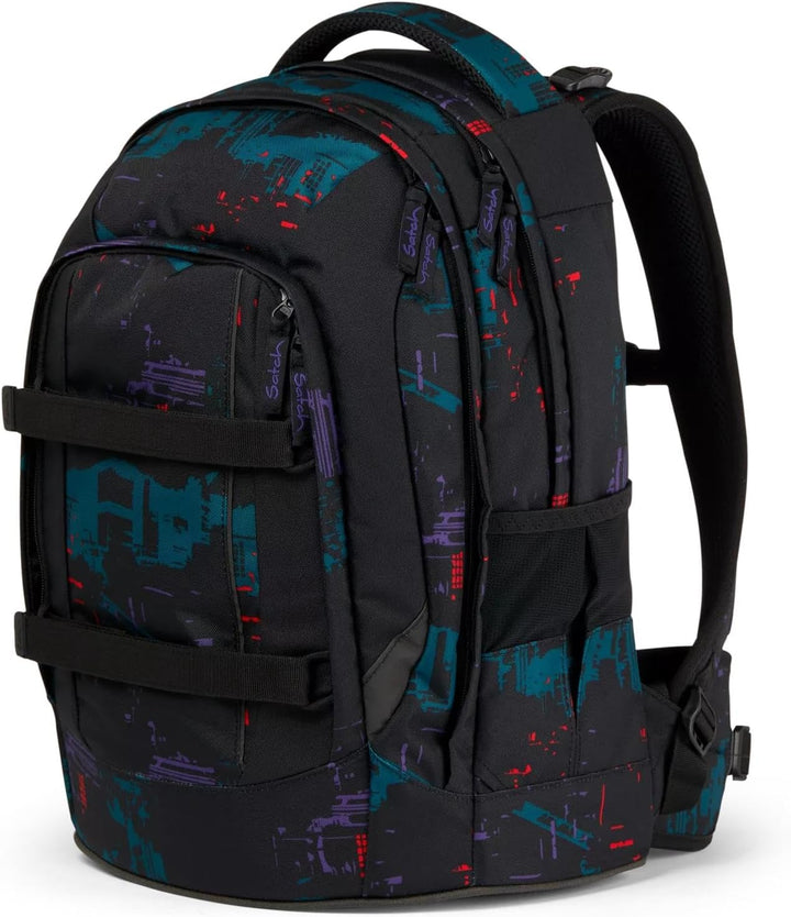 satch pack Schulrucksack Schulrucksack ab 5. Klasse ergonomisch 30L Stauraum standfest Organisations