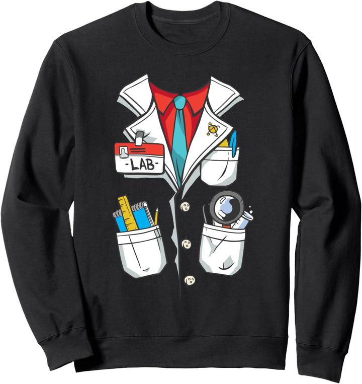 Wissenschaftler Labor Technologe Mantel Halloween Kostüm Sweatshirt