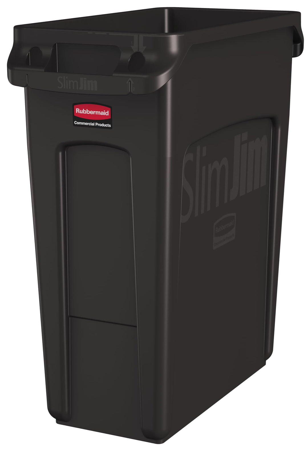 Rubbermaid Commercial Products 1956181 Vented Slim Jim-Abfalltonne, Kunststoff, 60 L, Braun Braun 60