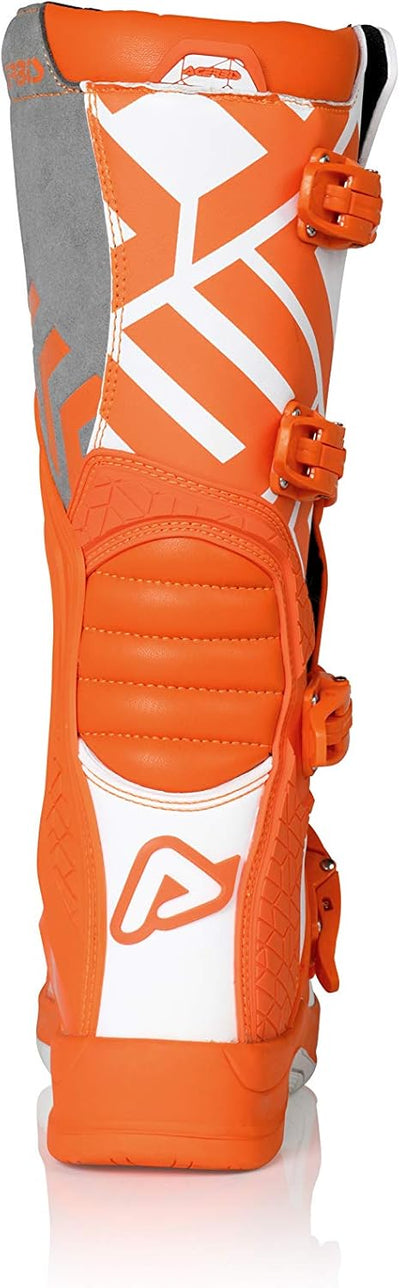 Acerbis Herren X-Team Stiefel 43 Orange, Weiss, 43 Orange, Weiss