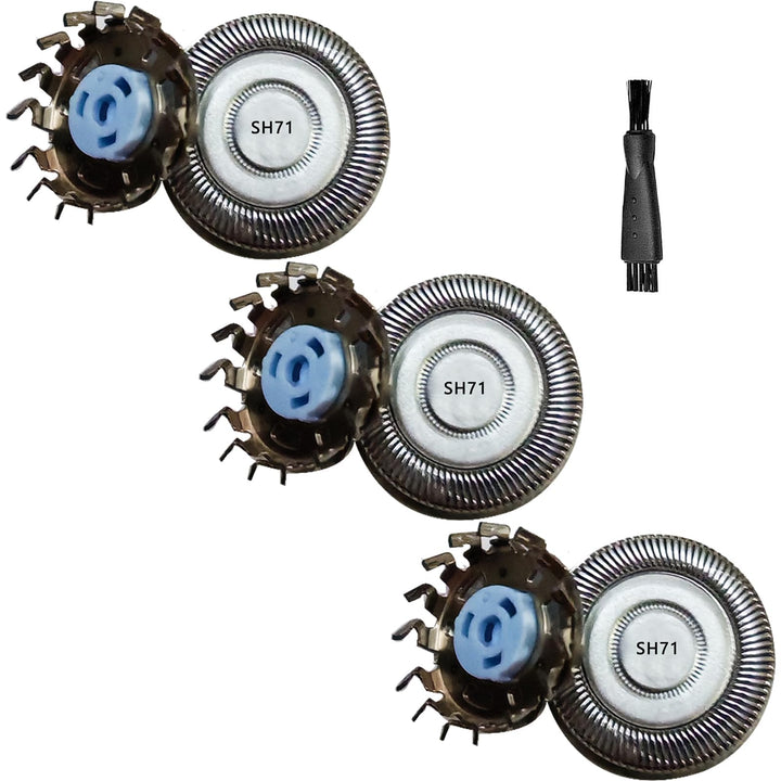 [3 Stück]SH71 Ersatzscherköpfe kompatibel mit Philips,für Shaver Serie 7000 (S7XXX) und eckige Serie
