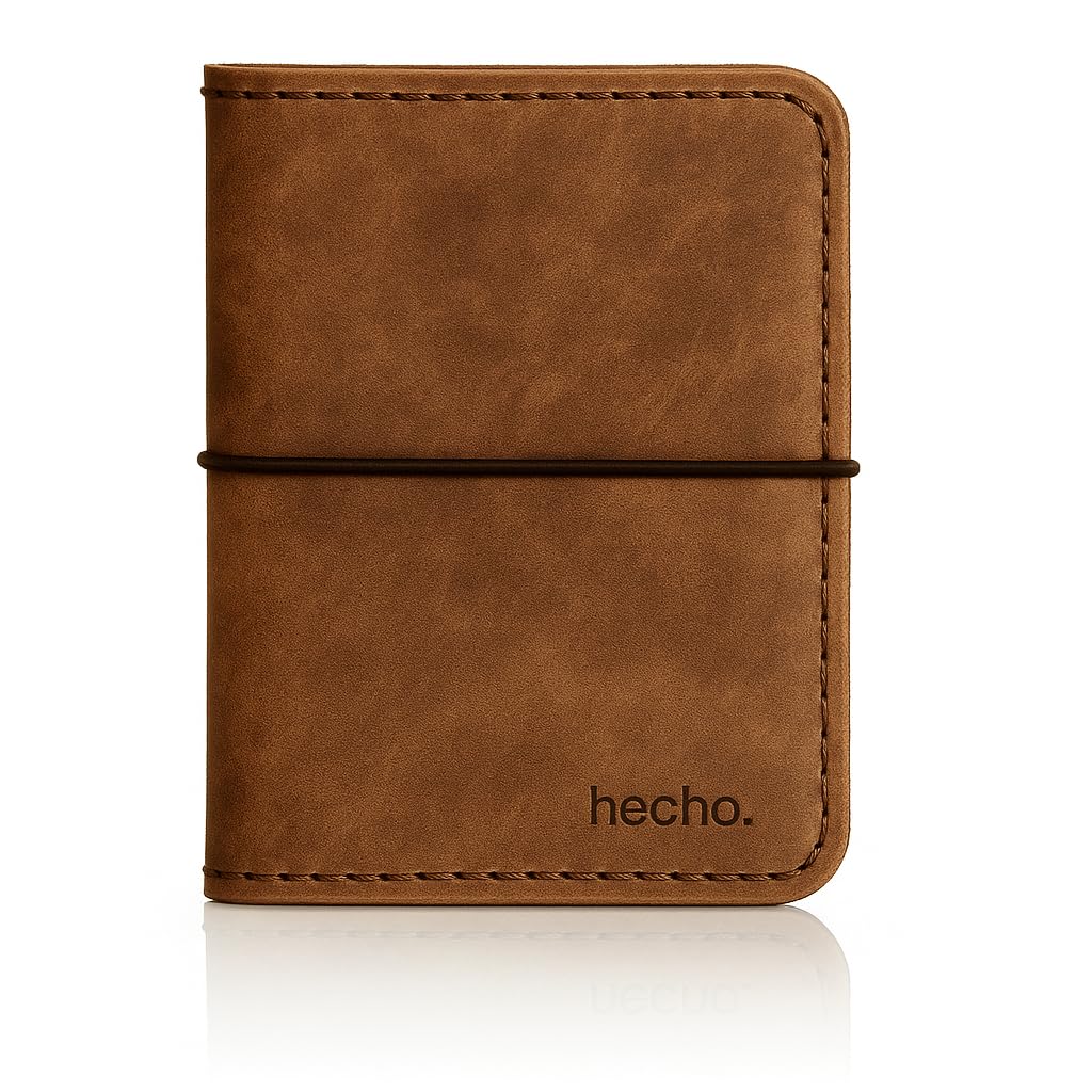 hecho. Reisepasshülle &amp; Impfpass Hülle - Handgefertig | Echtes Leder | Fair-Trade (Reisepass Hülle I