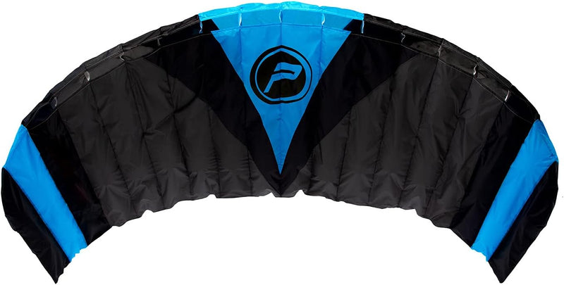 Wolkenstürmer® Paraflex Quad 4-Leiner Lenkmatte 3.9 in blau - „Ready to Fly“ Kite Drachen inkl. Hand