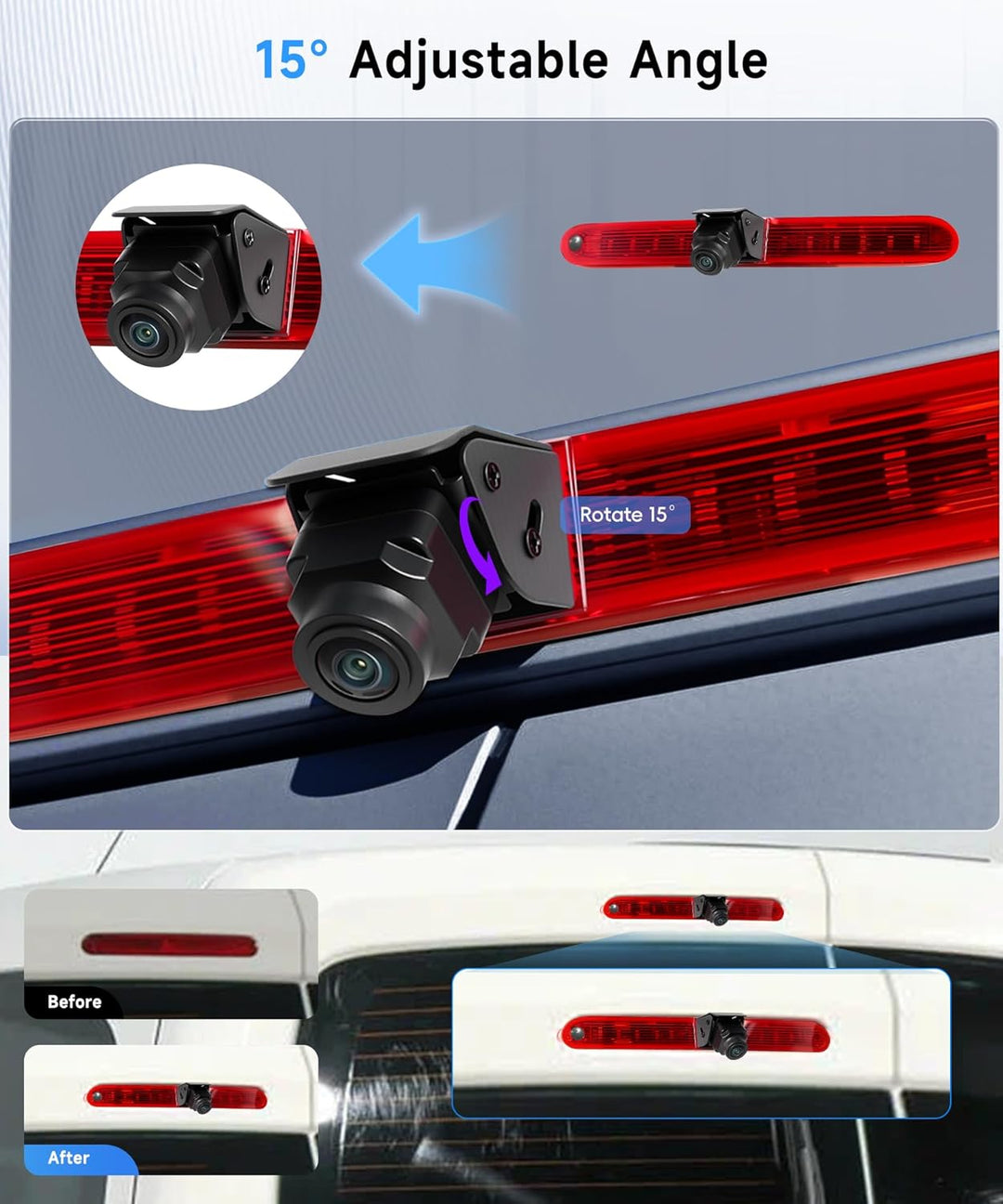 Hodozzy Rückfahrkamera für Peugeot Partner 2008-2020/Citroen Berlingo 2008-2020, Auto-Kamera für Dri