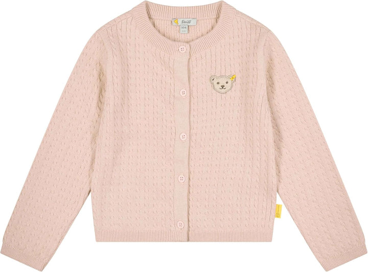 Steiff Mädchen Strickjacke Weste, Seashell Pink