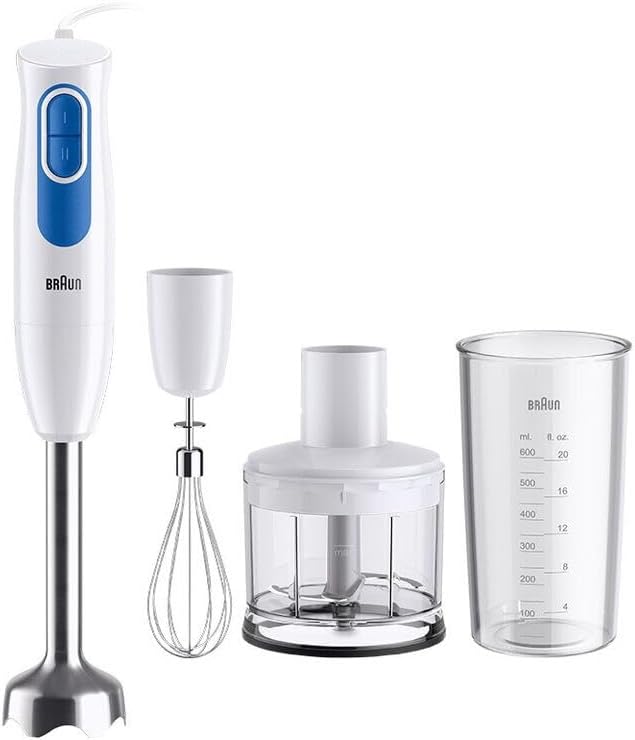 Braun MultiQuick 2 MQ20236MWH Stabmixer mit EasyTwist-System, Mixer für Saucen und Smoothie, 2 Gesch