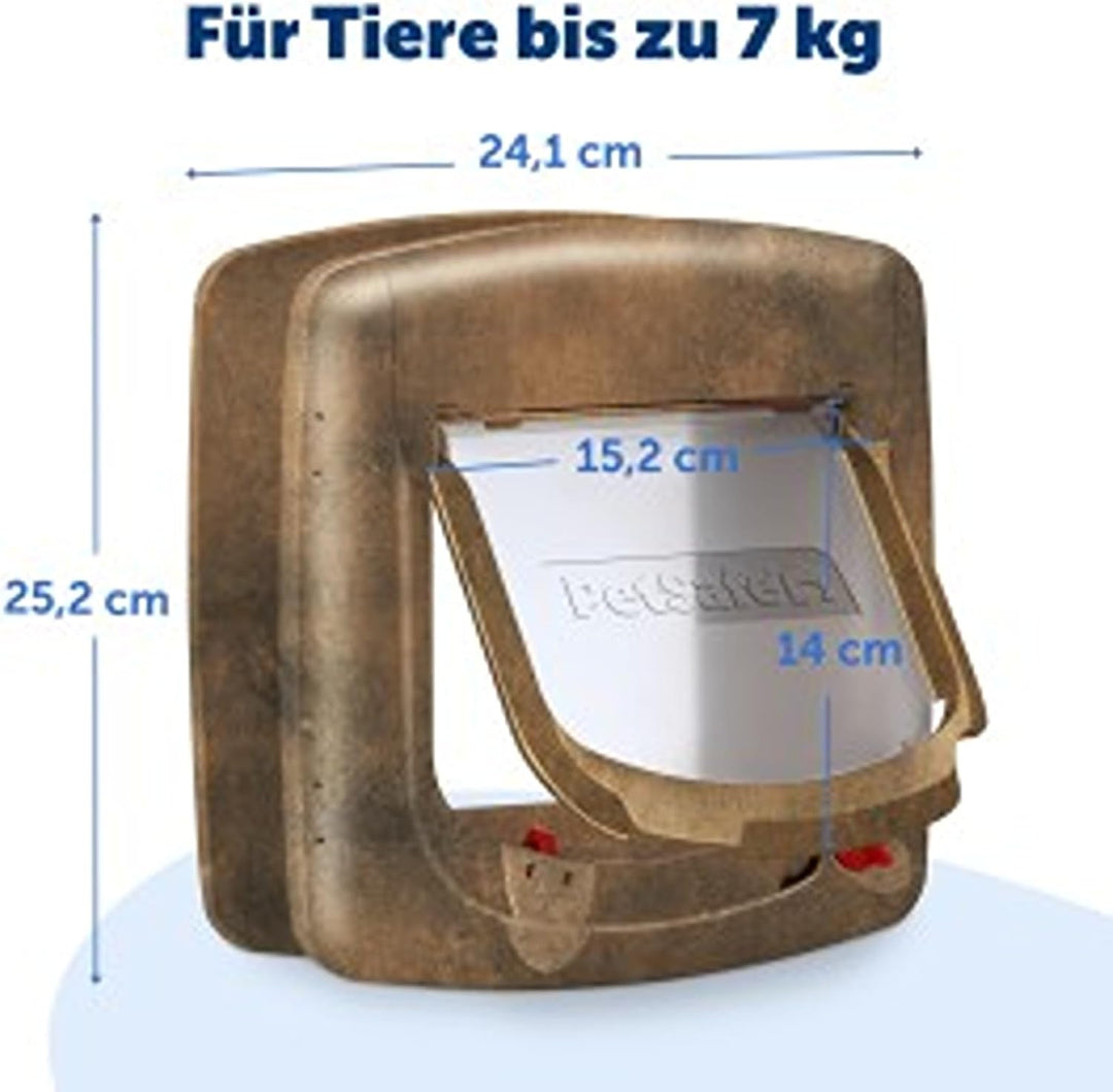 PetSafe Staywell Magnetische Katzenklappe Deluxe, Magnet-Schlüssel gibt nur Ihrer Katze Zugang - häl