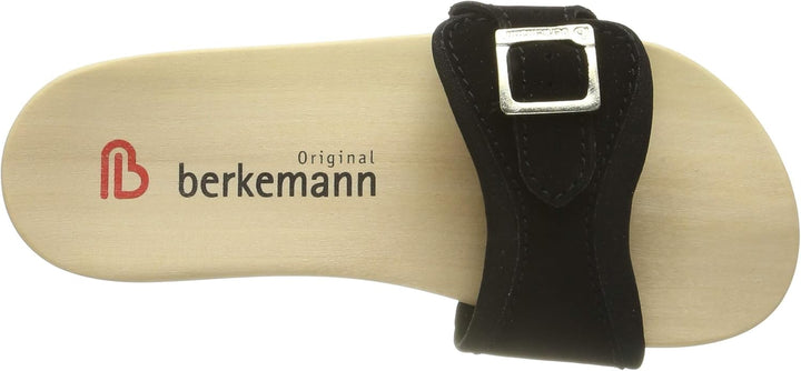 Berkemann Unisex-Erwachsene Berkilette Pantoletten 43 1/3 EU Schwarz, 43 1/3 EU Schwarz