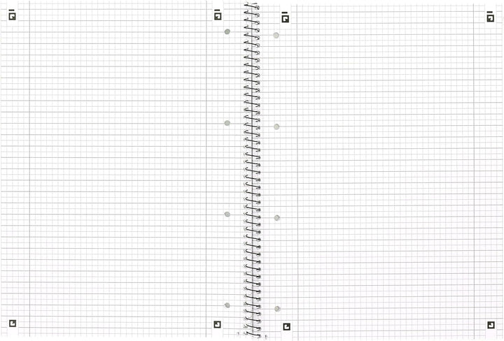 Oxford Collegeblock A4 kar-lie, kariert/liniert, 80 Blatt, hellgrün, 10 Stück Single, Single