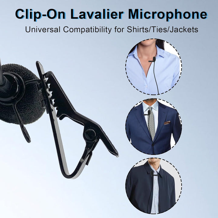 MICMXMO Set mit 2 Lavalier Mikrofone Ansteckmikrofone für DJI MIC 2, die kabellosen Mikrofone, für R