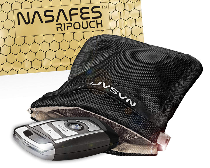 Autoschlüssel Schutz Keyless Tasche mit magnetisch-geräuschlosem Federverschluss ermöglicht 1 Hand B