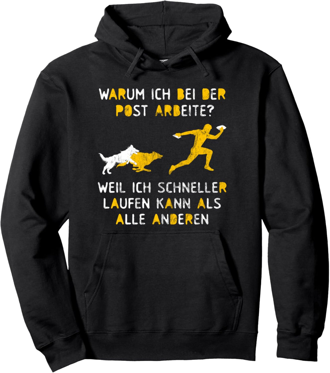 Postbote Zusteller Briefträger Paketzusteller Design Hunde Pullover Hoodie