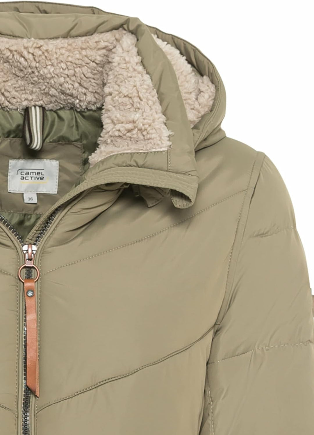 camel active Womenswear Damen 3200306E36 Jacke 36 Light Khaki, 36 Light Khaki