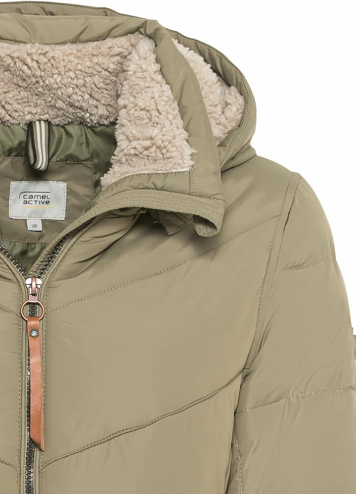 camel active Womenswear Damen 3200306E36 Jacke 36 Light Khaki, 36 Light Khaki