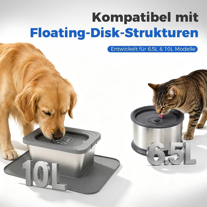 10er-Pack Ersatzfilter für Hunde-Wassernapf, Filter mit Filterwatte &amp; Ionenaustauscherharz &amp; Aktivko