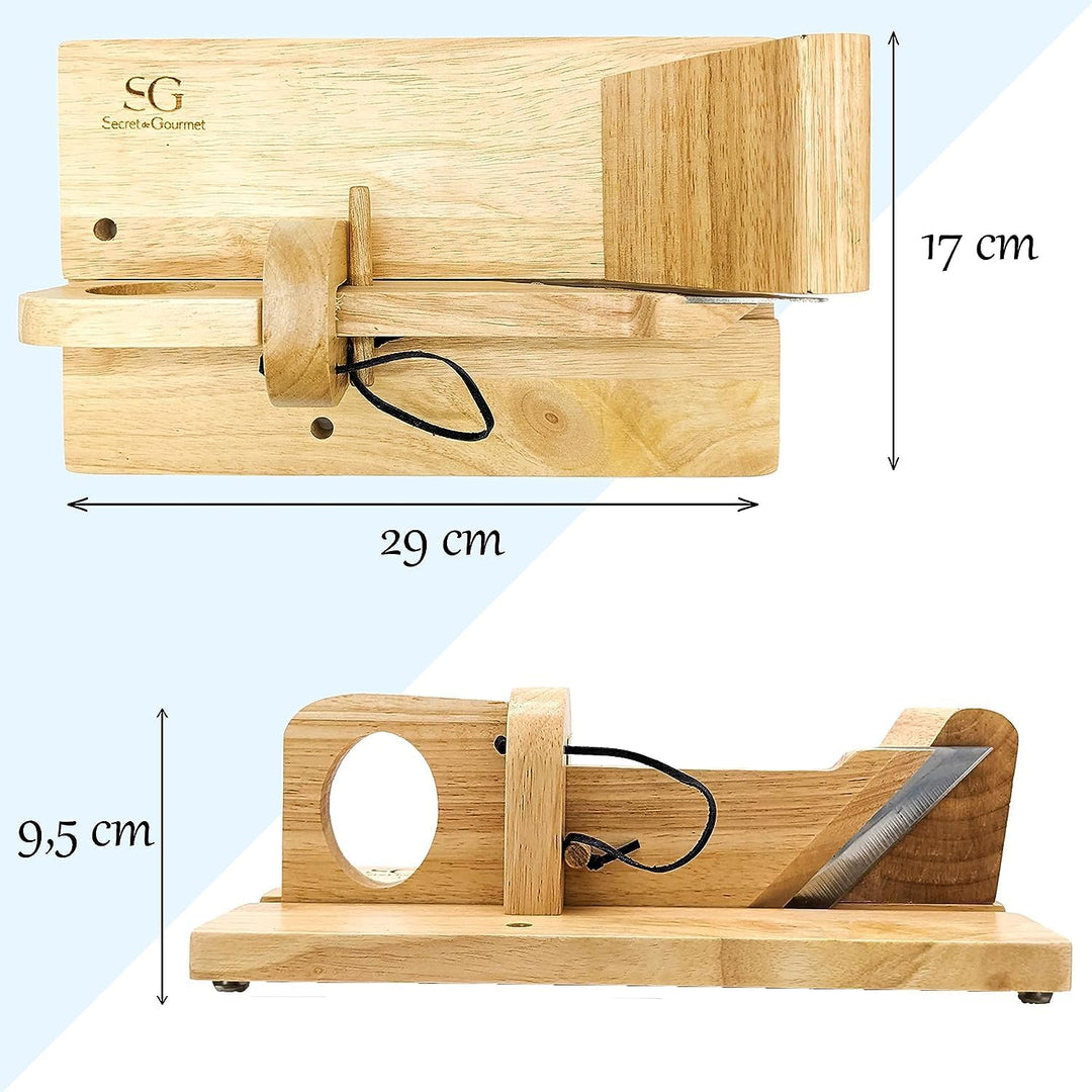 KDO MAGIC - Personalisiertes Wurstschneidebrett - Gravierter Vorname - Holz - Wurst Guillotine - Sch