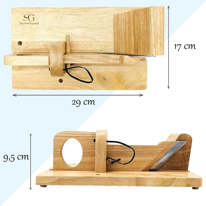 KDO MAGIC - Personalisiertes Wurstschneidebrett - Gravierter Vorname - Holz - Wurst Guillotine - Sch