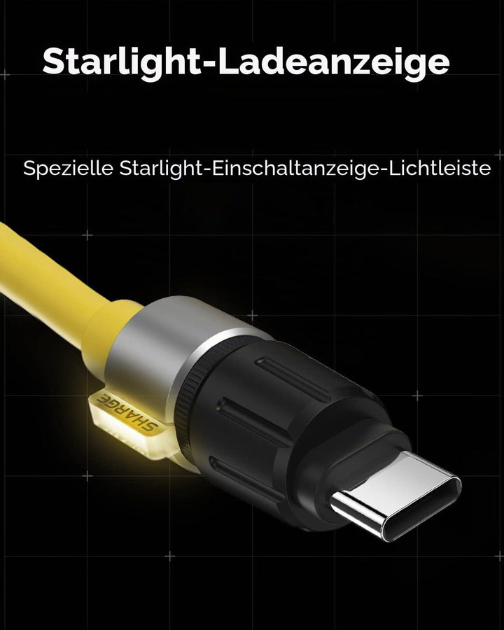 sharge USB C auf USB C Kabel, Phantom Typ C Ladekabel für Gaming Tastatur Schnellladekabel für MacBo