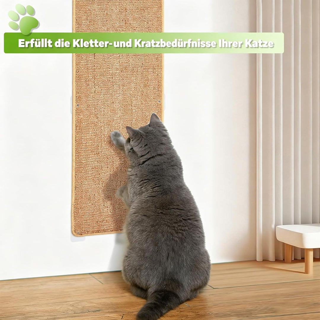 2 Stück Kratzmatte Katze 40x100CM Kratzbretter Natürliche Sisal Kratzmatte Katzenkratzmatte Kratzsch