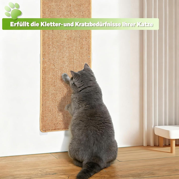 2 Stück Kratzmatte Katze 40x100CM Kratzbretter Natürliche Sisal Kratzmatte Katzenkratzmatte Kratzsch