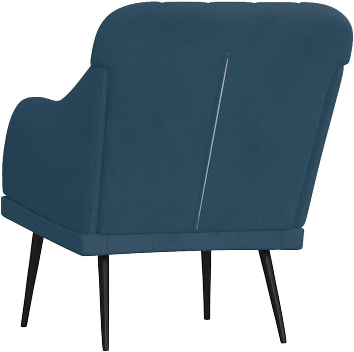vidaXL Sessel Blau 63x76x80 cm Samt, Blau