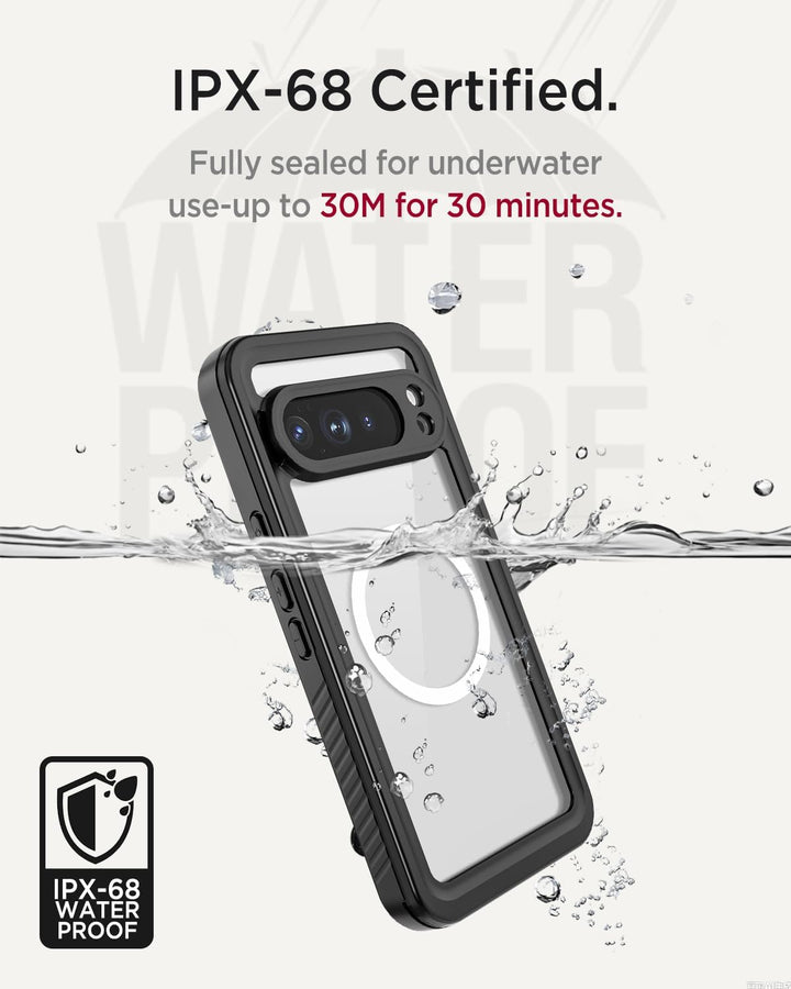 Miimall Kompatibel mit Google Pixel 10 Pro XL 360 Gard Hülle Wasserdicht, [HD Displayschutz+Kamerasc