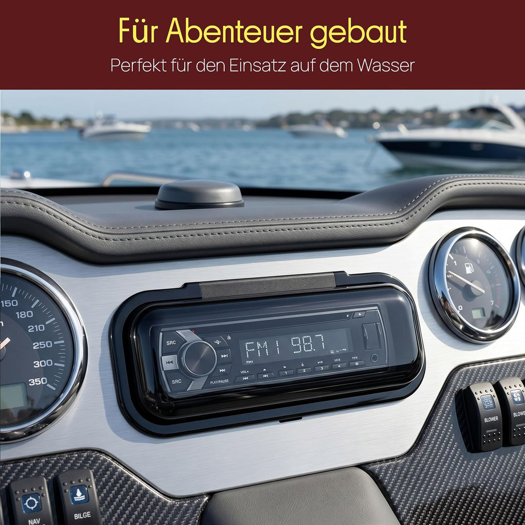 Pyle wetterfeste Radio Schild weiss, weiss