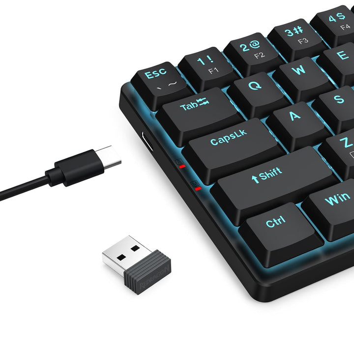 Redragon BS8773 Kabelloses Gaming-Tastaturen & -Mäuse Combos, 78 Tasten, 2,4 GHz, mechanische Tastat