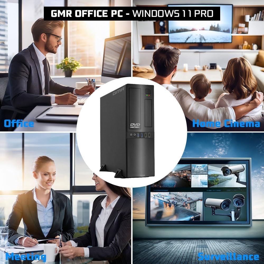 GMR Ultra Slim i7 Office PC - Business Office Computer | 3 Jahre Garantie | 32 GB RAM | 1000GB SSD |