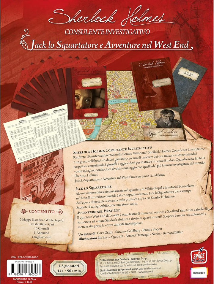 Asmodee - Sherlock Holmes Untersuchungsberater: Jack Lo Ripper und Abenteuer im West End - Detektive