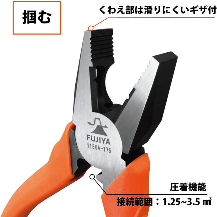 FUJIYA Tools 1150A-175 Lineman's Crimpzange 17,8 cm