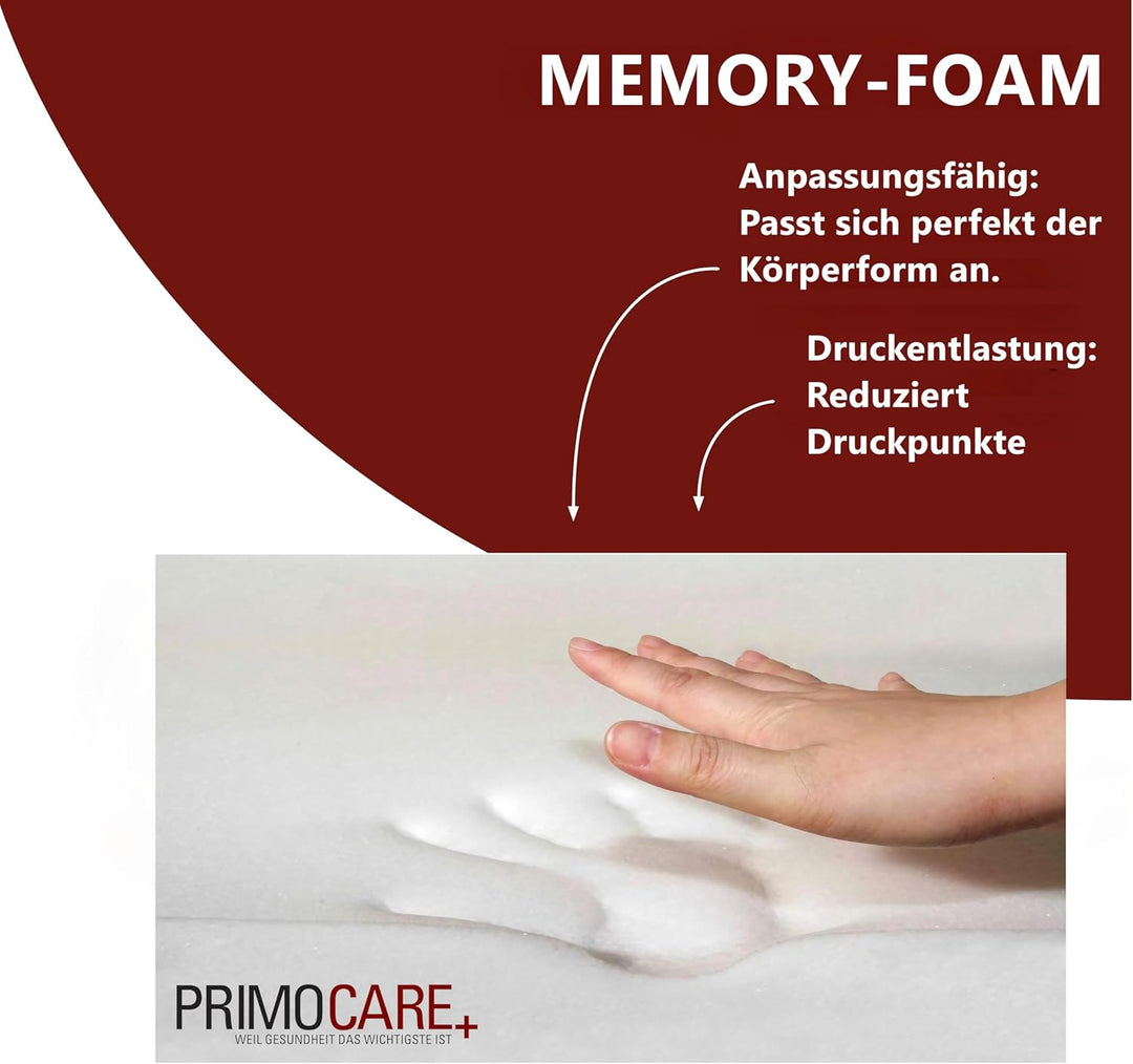 Orthopädisches Memory-Schaum Sitzkissen 10 cm Sitzerhöhung - Ergonomische 40x40x10 cm Aufstehhilfe M