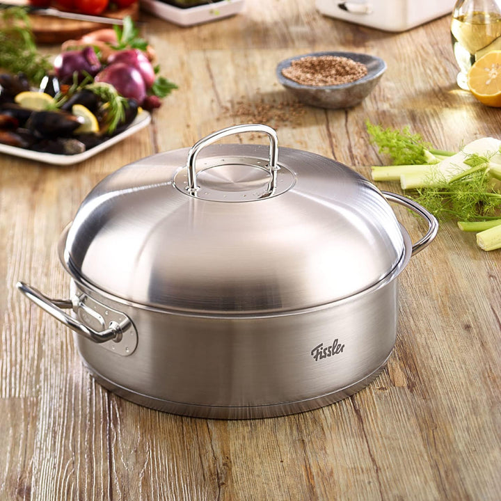 Fissler Original-Profi Collection / Edelstahl-Bräter (4,8 L - Ø 28 cm) Schmortopf rund , Bratentopf