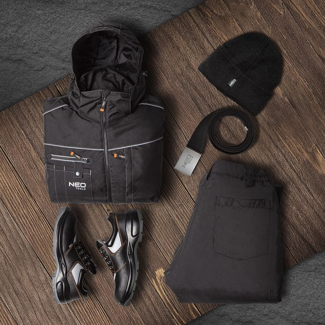 NEO TOOLS Profi Warnschutz T-Shirt Kurzarm Arbeitsshirt Arbeits warnshirt reflektierende Zonen Warns