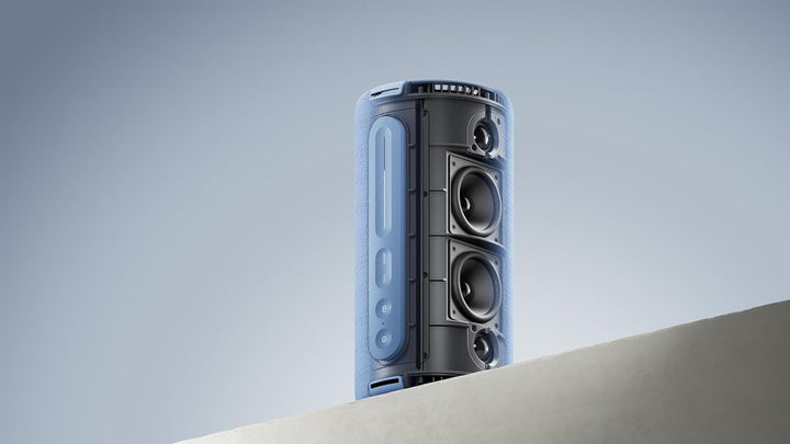 Loewe We Hear Pro, Bluetooth Lautsprecher in Kooperation mit Kylian Mbappé, Bluetooth Box, 100 W, Wa