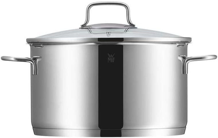 WMF Astoria Topfset Induktion 5-teilig, Kochtopf Set mit Glasdeckel, Cromargan Edelstahl poliert, In