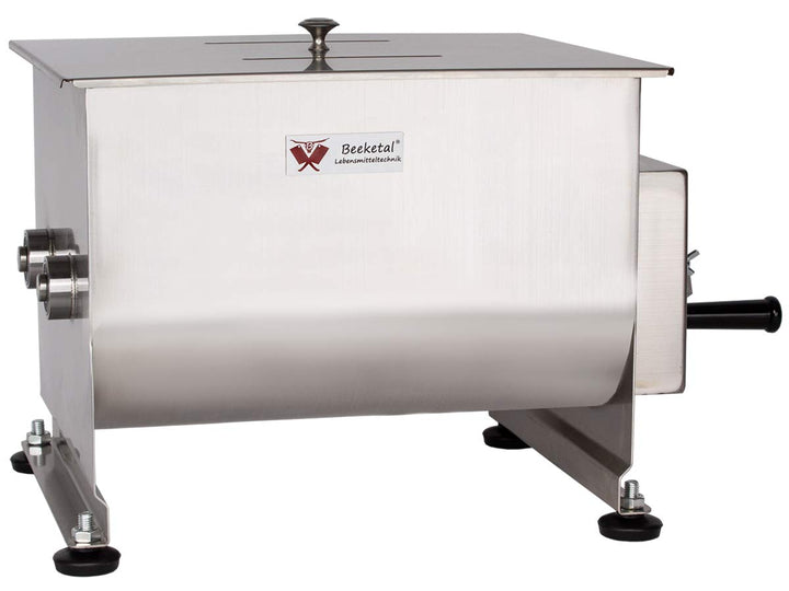 Beeketal 'FMD20' Gastro Marinator Vermenger aus Edelstahl mit ca. 20 Liter Volumen, 2 Butterfly-Misc