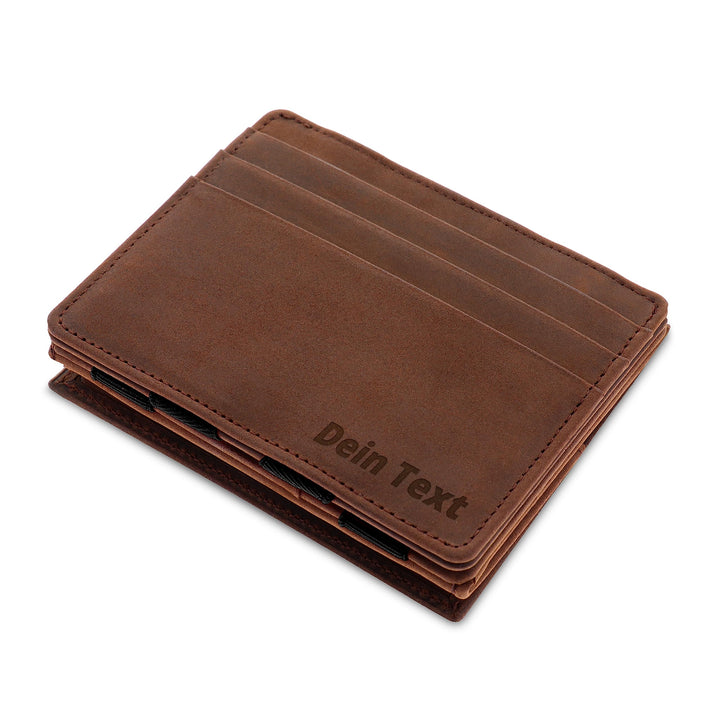 Jaimie Jacobs Flap Boy mit Gravur - Das Original - Magischer Geldbeutel mit Münzfach RFID-Schutz Ges