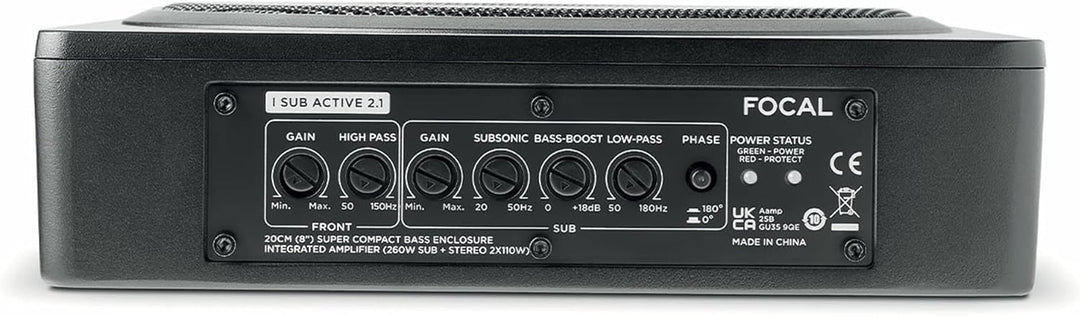 Focal Verstärkter Untersitz-Subwoofer mit integriertem 2-K-Verstärker