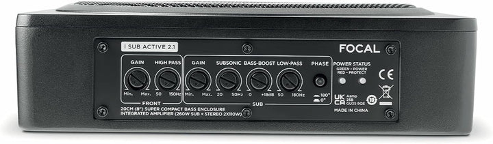 Focal Verstärkter Untersitz-Subwoofer mit integriertem 2-K-Verstärker