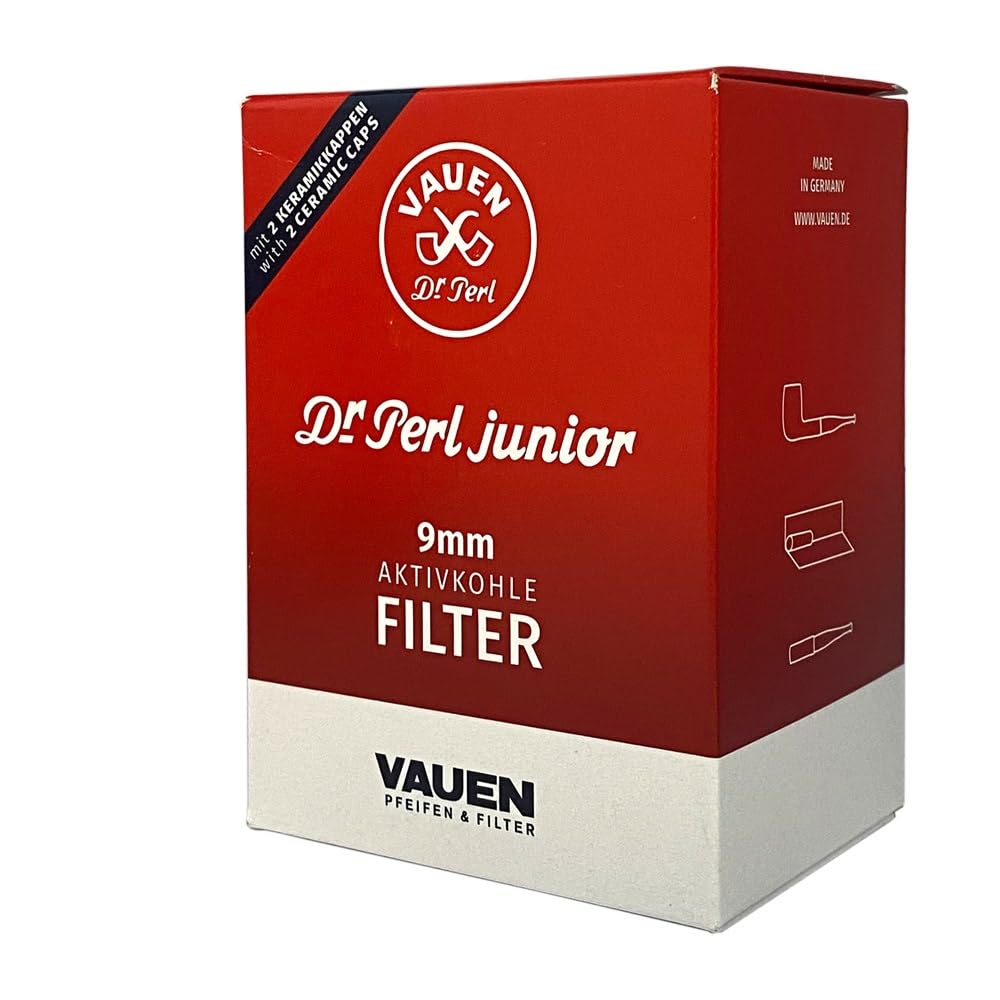 Dr. Perl Filter Junior Aktivkohlefilter gro?-9 mm-Ju-Max 4 x 180er, Kohlenstoff, Rot, 10 x 8 x 5 cm