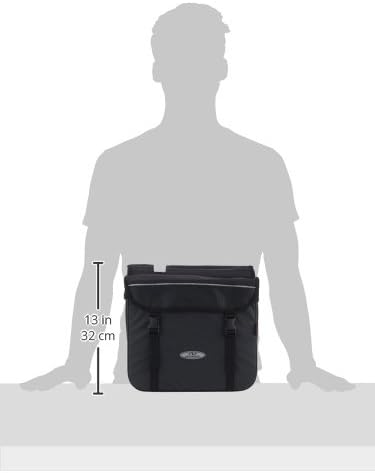 Norco Ottawa Zweifachtasche - Gepäckträgertasche Schwarz 34 x 27 x 13 cm, 8 Liter, Schwarz 34 x 27 x