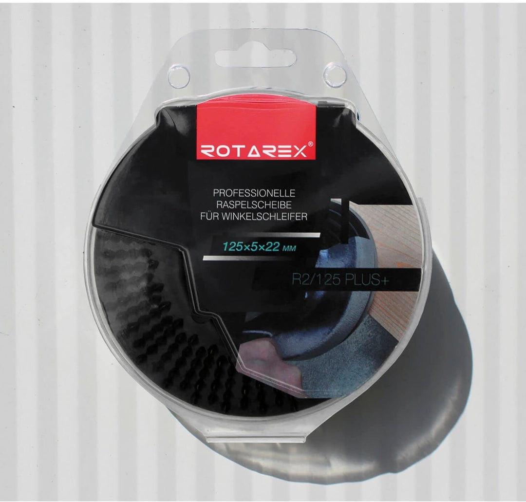 Rotarex Black Mamba R2/125 Plus + Schabe-Scheibe geflochten Premium Rotarex 125 mm, 125 mm