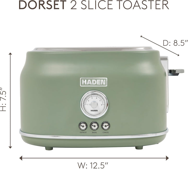 Haden Dorset Red 2 Scheiben Toaster, rot (Cedar), Cedar