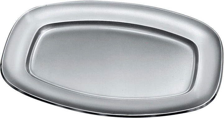 Alessi Bratenplatte, Edelstahl, Silber, 4 x 33 x 11 cm, 4 x 33 x 11 cm