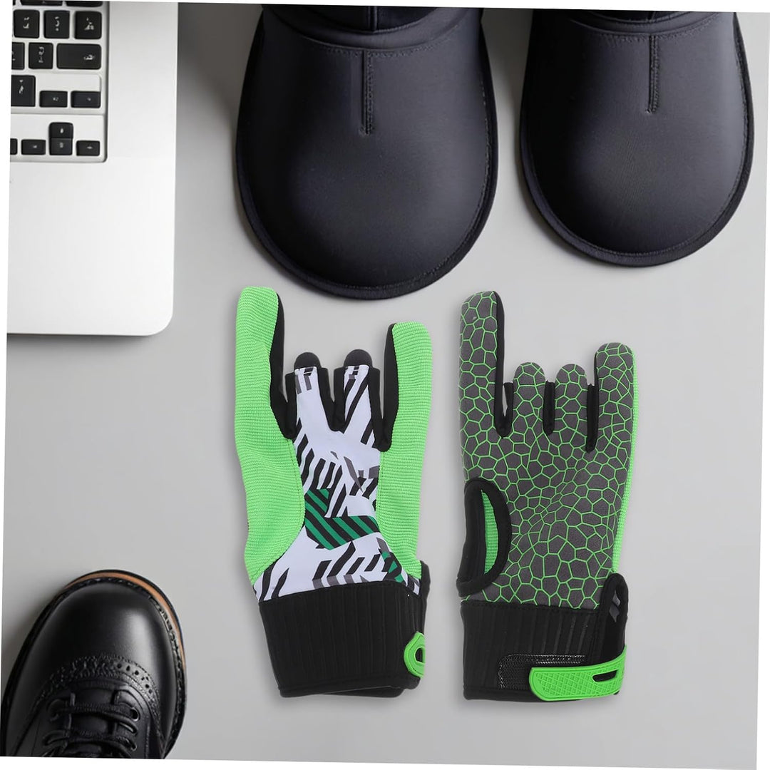 LIOOBO 1 Paar Bowlinghandschuhe mit Fingern Bowling-Stützhandschuh Männer Bowling-Handschuhe Billard