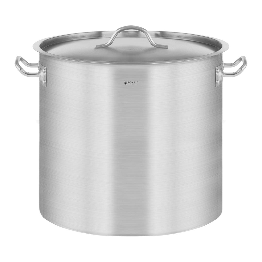 Royal Catering Edelstahltopf Induktion Kochtopf RCST-17E3 (17 L, Bodendicke 3,8 mm, Edelstahl)